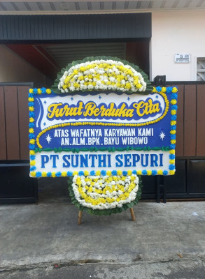 Papan Bunga Duka di Kodo